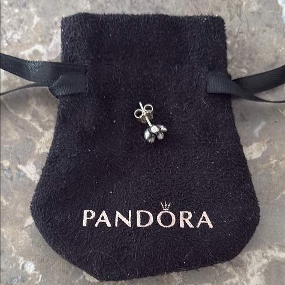 Pandora Silver Cherry Blossom Earring - Picture 1 of 2